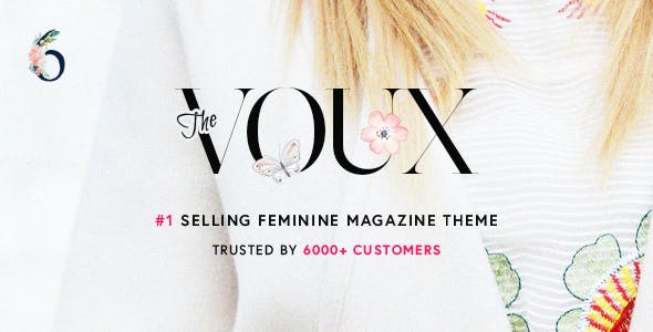 "The Voux" magazine theme promo.
