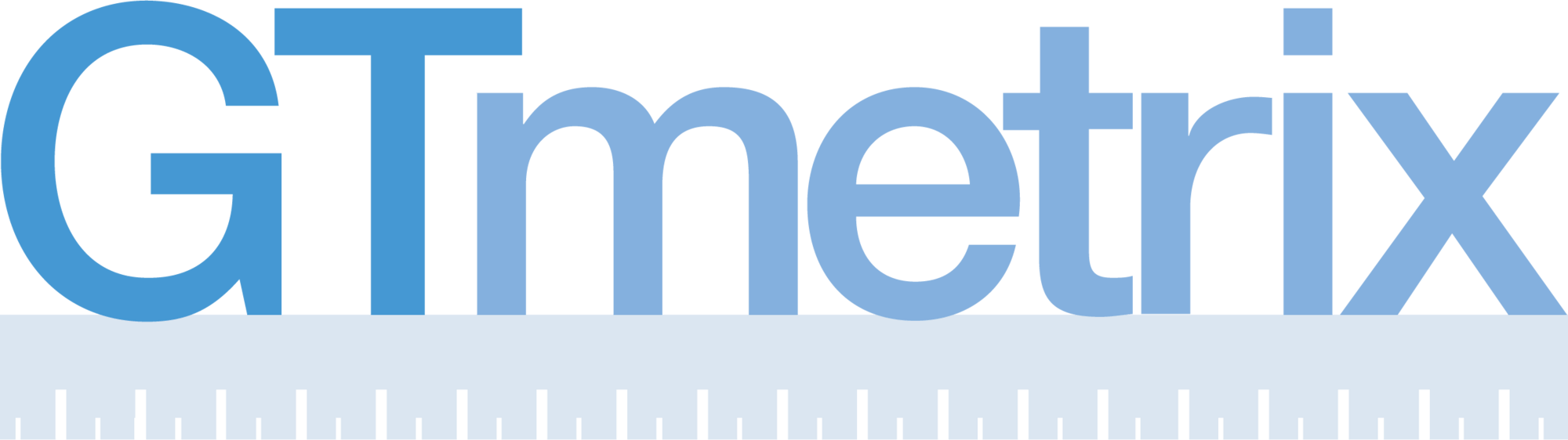 GTmetrix logo with ruler.