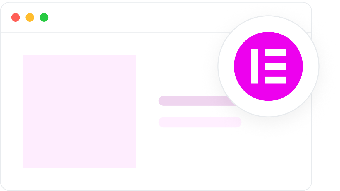 Browser window with pink icon.