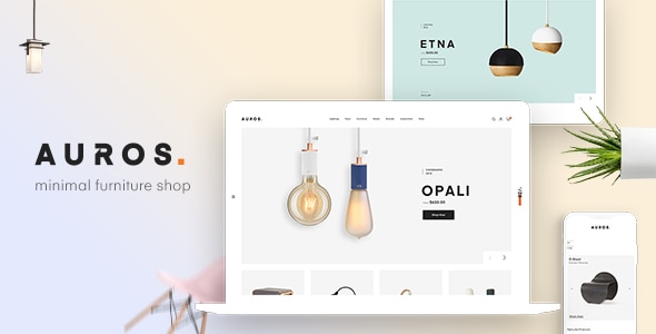 Minimal furniture shop website.