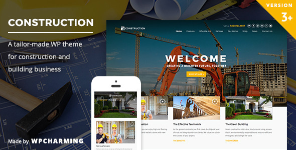 Construction theme preview.