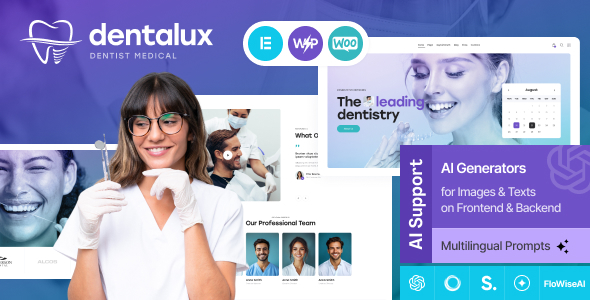 Dental website design preview.
