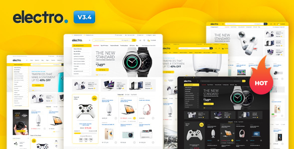 Electro website templates display.