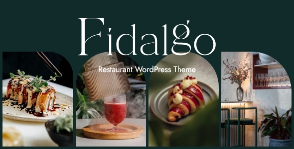 Fidalgo restaurant theme preview.