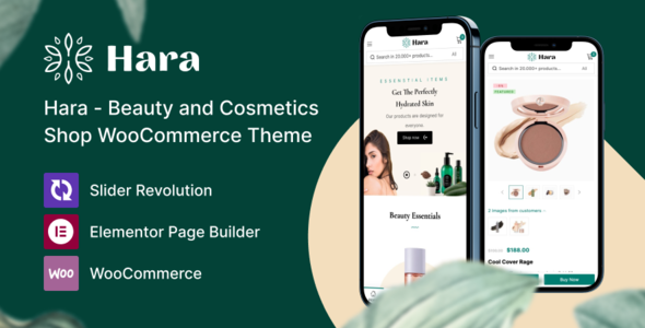 Cosmetics shop theme on phones.