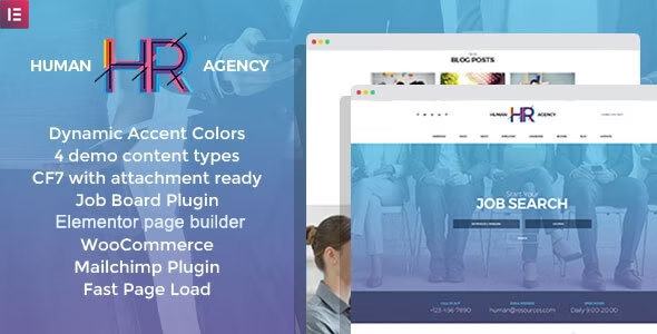 HR agency website templates.
