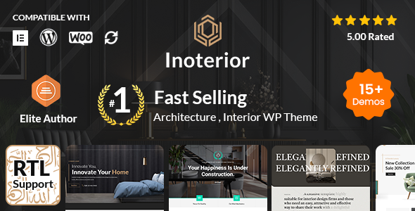 Inoterior WP theme promotion.