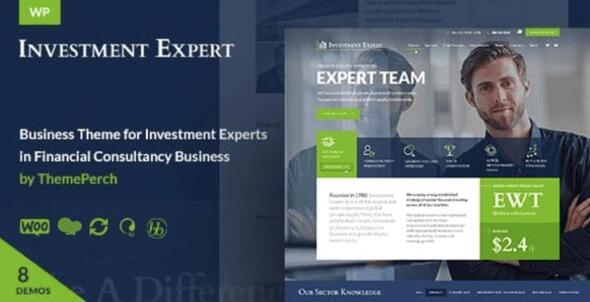 Investment theme webpage preview.