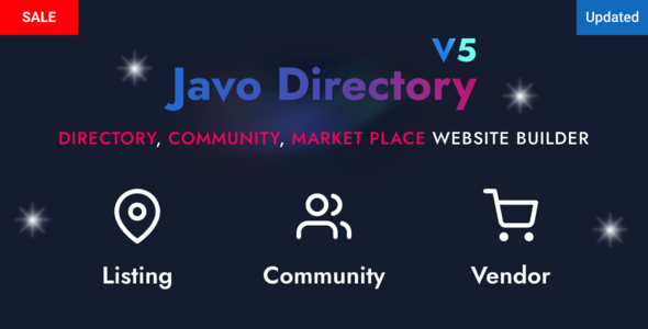 Javo Directory V5 website builder.