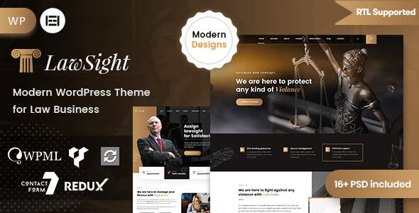 Law theme WordPress template.