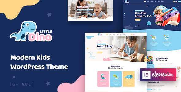 Kids WordPress theme preview.
