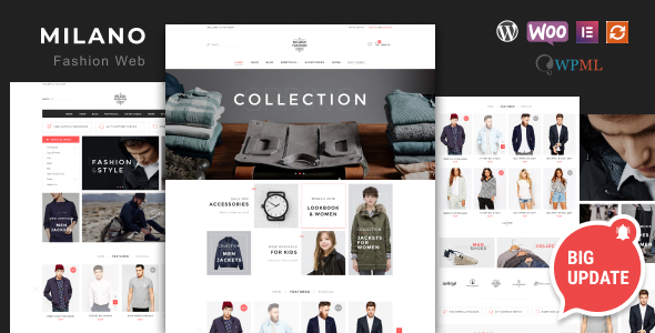 Fashion website templates display.