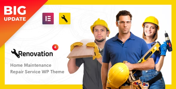 Construction workers with tools.