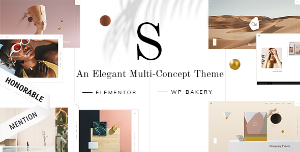Elegant multi-concept theme design.