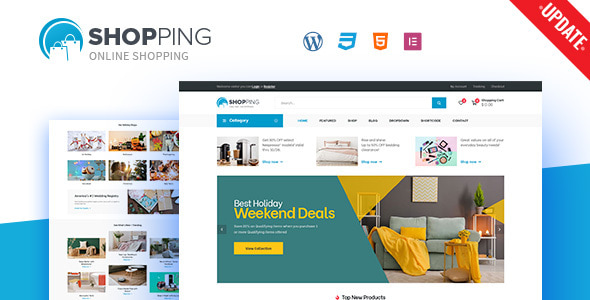 Online shopping website template.