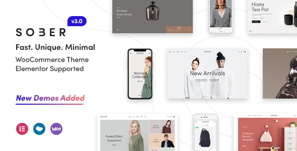 Sober theme advertisement layout.