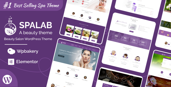 Spa theme website templates displayed.