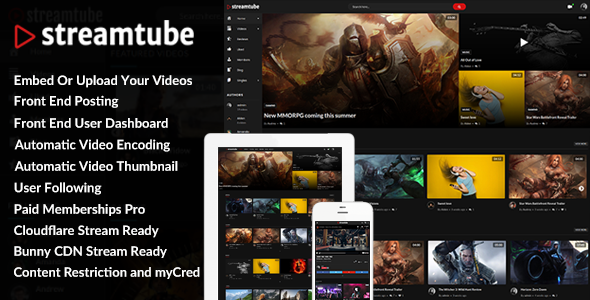 Streaming platform interface.