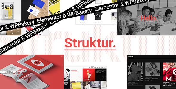 Struktur design collage.