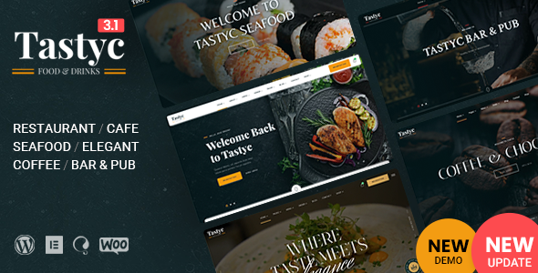 Restaurant website templates display.