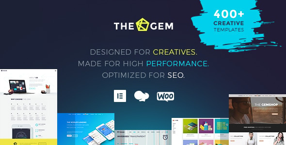 TheGem templates promotional banner.